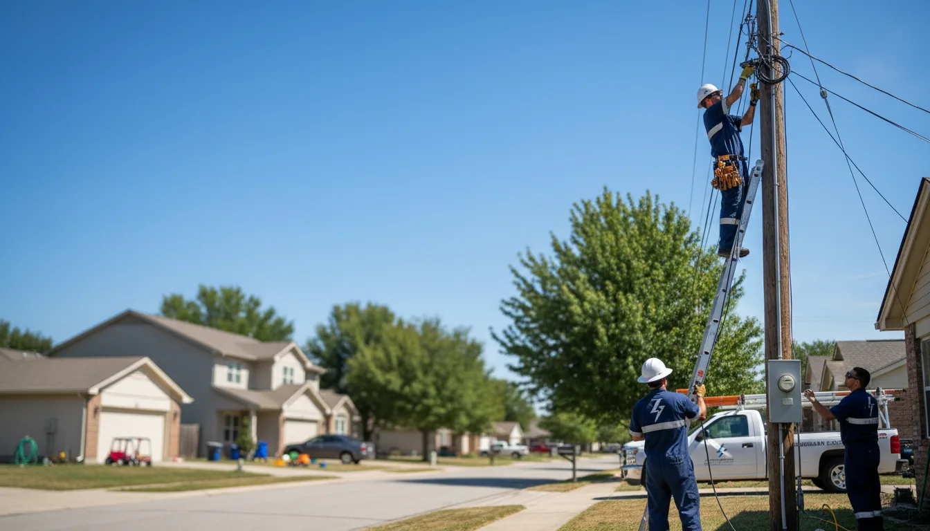 Residential electrician providing installation services in Belton, KY